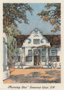 Jižní Afrika: "Morning Star", Somerset West, CP (barevná litografie) od Charles Ernest Peers