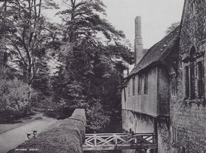Ightham Mote (černobílá fotografie) od Charles Essenhigh Corke
