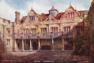 Knole House: (barevná litografie) od Charles Essenhigh Corke