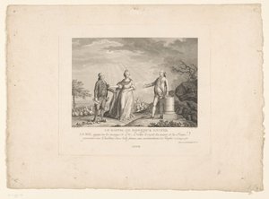 Návrat Jacquese Neckera, 1788 Le reminiscence de Monsieur Necker (název na objektu) od Charles Etienne Gaucher