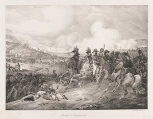 Přechod přes Iagliomento, začátek 19. století (litho) od Charles Etienne Pierre Motte