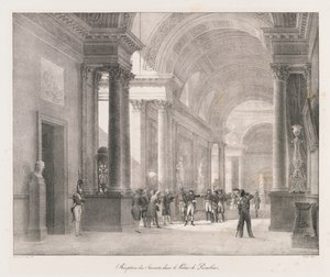 Vstup do Berlína, začátek 19. století (litho) od Charles Etienne Pierre Motte