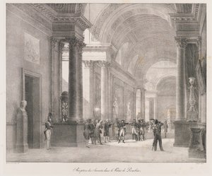Reception of the Savants, počátek 19. století (litho) od Charles Etienne Pierre Motte