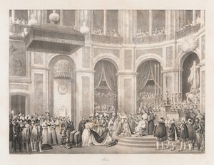 Sacre, začátek 19. století (litho) od Charles Etienne Pierre Motte