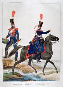 Uniforma pluku koňského dělostřelectva, Francie, 1823. od Charles Etienne Pierre Motte
