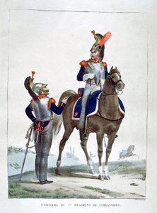 Uniforma 1. pluku Chasseurs, Francie, 1823. od Charles Etienne Pierre Motte