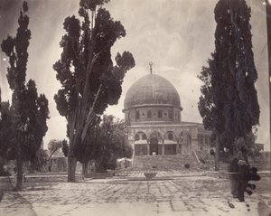 Skalní dóm na Haram al Sharif v Jeruzalémě, z jihu, 1870 od Charles F. Tyrwhitt Drake