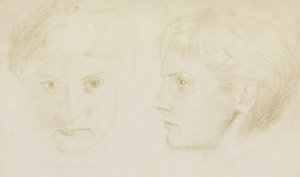 Edward Robert Hughes, 16 let, 1867 (křída na papíře)