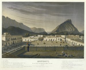 Monterey, jak je vidět z domu na hlavním náměstí, [na západ] října od Charles Fendrich