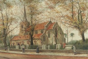 Pohled na kostel St Marys, Stoke Newington od Charles Francis