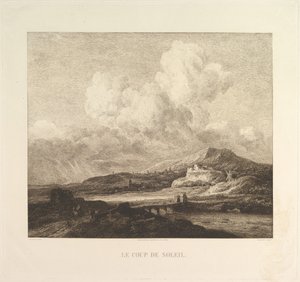 Výbuch slunečního světla, 1860. od Charles Francois Daubigny