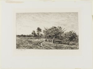 Jabloně v Auvers od Charles Francois Daubigny