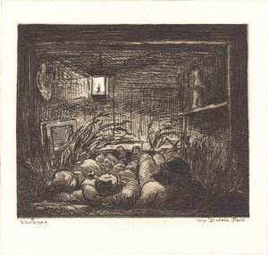 Spí na palubě Bottin od Charles Francois Daubigny