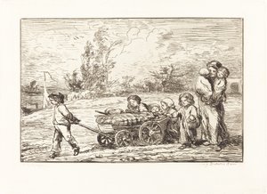Nalodění na Bottin od Charles Francois Daubigny