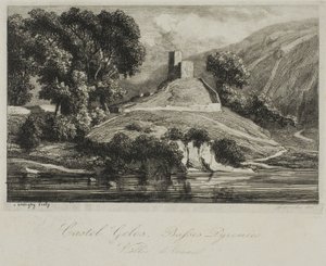 Castel Gélos (údolí Ossau) od Charles Francois Daubigny