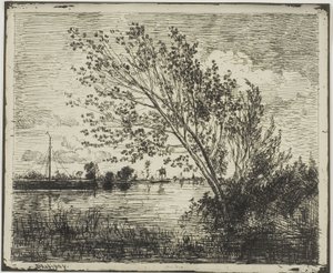 Trs olší od Charles Francois Daubigny