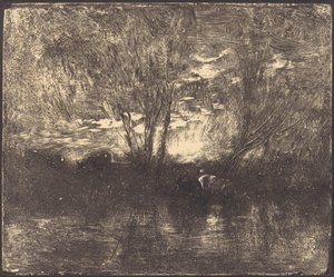 Krávy na napajedla od Charles Francois Daubigny