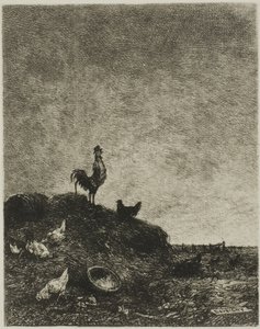 Svítání (Kohoutí vrána) od Charles Francois Daubigny