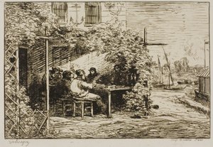 Odjezd Snídaně v Asnières od Charles Francois Daubigny