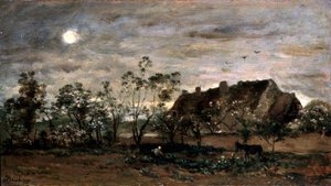 Večer v Honfleuru, 60. léta 19. století. od Charles Francois Daubigny