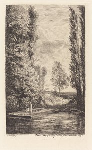Trajekt (Le Bac) od Charles Francois Daubigny