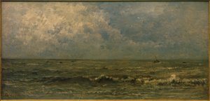 Moře, šedé počasí od Charles Francois Daubigny