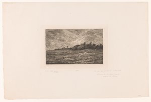 Krajina s pasoucím se dobytkem a králíky Le pre des Graves ve Villerville od Charles Francois Daubigny