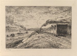 Odjezd Návrat, z výletu lodí, 1861. od Charles Francois Daubigny