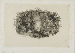 Zimní zahrada od Charles Francois Daubigny