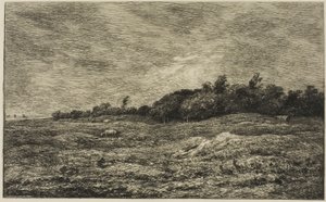 Pre des Graves ve Villerville (Calvados) od Charles Francois Daubigny