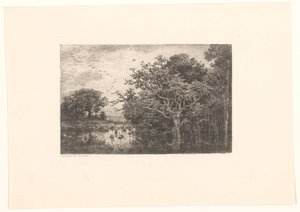 Moeras se setkal s ooievaars Čapí bažina od Charles Francois Daubigny