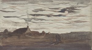 Moonlight, ca. 1860. od Charles Francois Daubigny