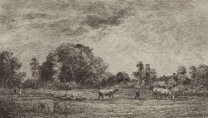 Východ měsíce od Charles Francois Daubigny