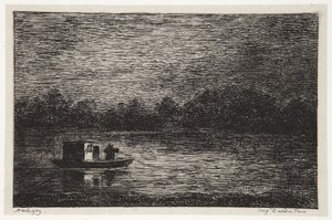 Noční cesta od Charles Francois Daubigny