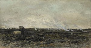 říjen od Charles Francois Daubigny