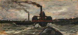 Říční loď od Charles Francois Daubigny