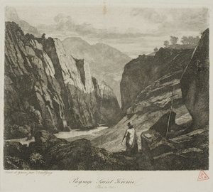 Svatý Jeroným od Charles Francois Daubigny