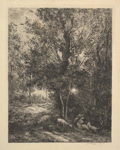 Pastýř a pastýřka, 1874. od Charles Francois Daubigny