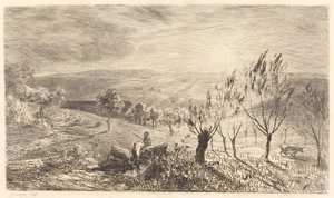 východ slunce od Charles Francois Daubigny