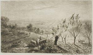 východ slunce od Charles Francois Daubigny