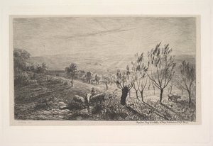 Východ slunce, 1850. od Charles Francois Daubigny