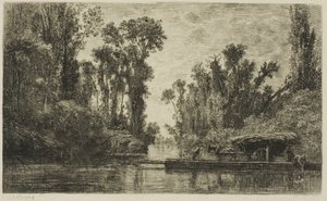 Trajekt Bezons od Charles Francois Daubigny