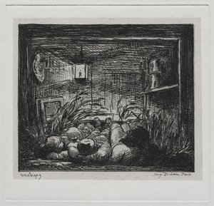 Výlet lodí: Podestýlka na palubě "Botin" (Noc na lodi) od Charles Francois Daubigny