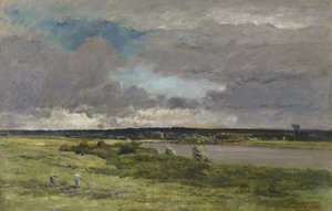 Blížící se bouře; Časné jaro od Charles Francois Daubigny