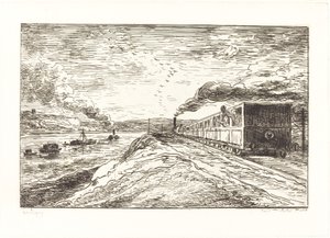 Odjezd (Le Depart) od Charles Francois Daubigny