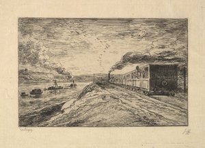 Odjezd, 1861. od Charles Francois Daubigny