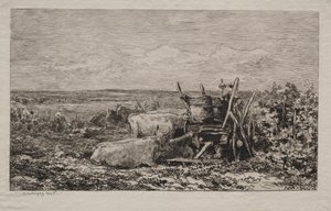 Sklizeň hroznů od Charles Francois Daubigny
