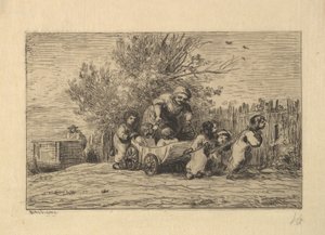 Dědicové vozíku, 1861. od Charles Francois Daubigny