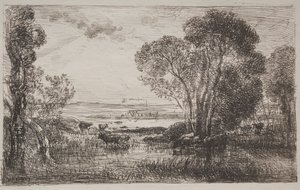Hydraulický stroj od Charles Francois Daubigny