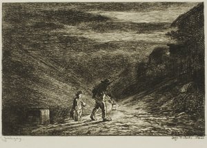 Hledání hostince od Charles Francois Daubigny